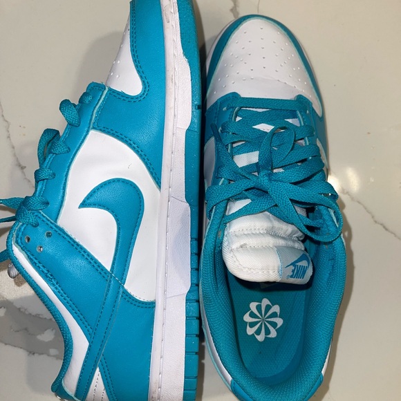 Nike White and Blue Dunks - Picture 2 of 5